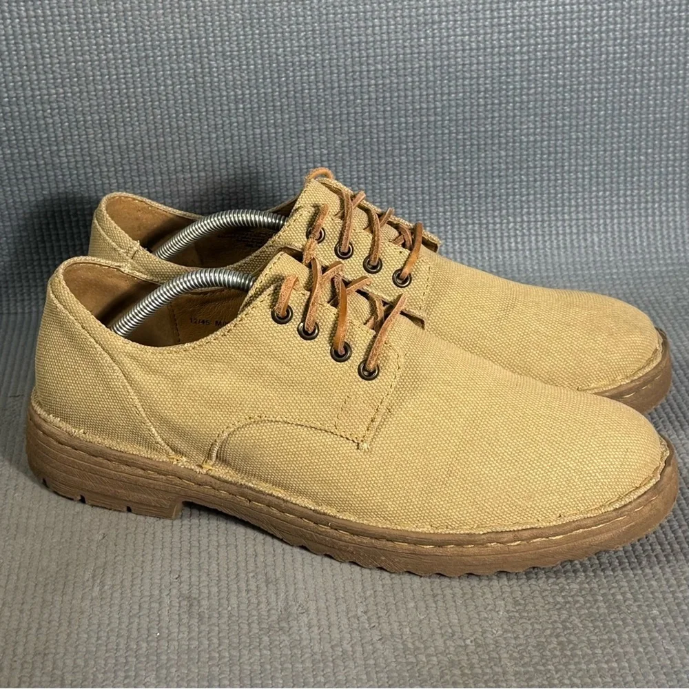 Born Men’s Samson Tan Canvas‎ Oxford Lace Up Sneakers Size 12 US 45 EU